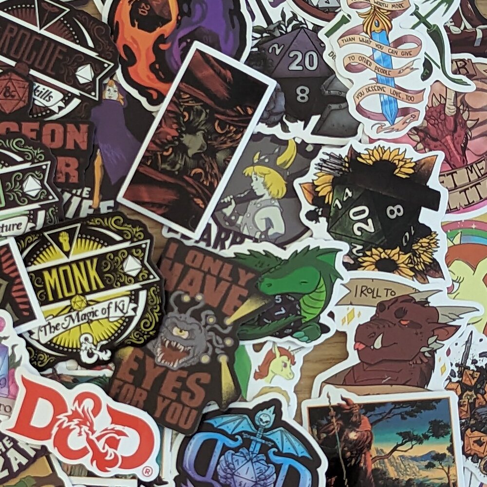 Dungeons & Dragons D&D Stickers- Mystery Pack